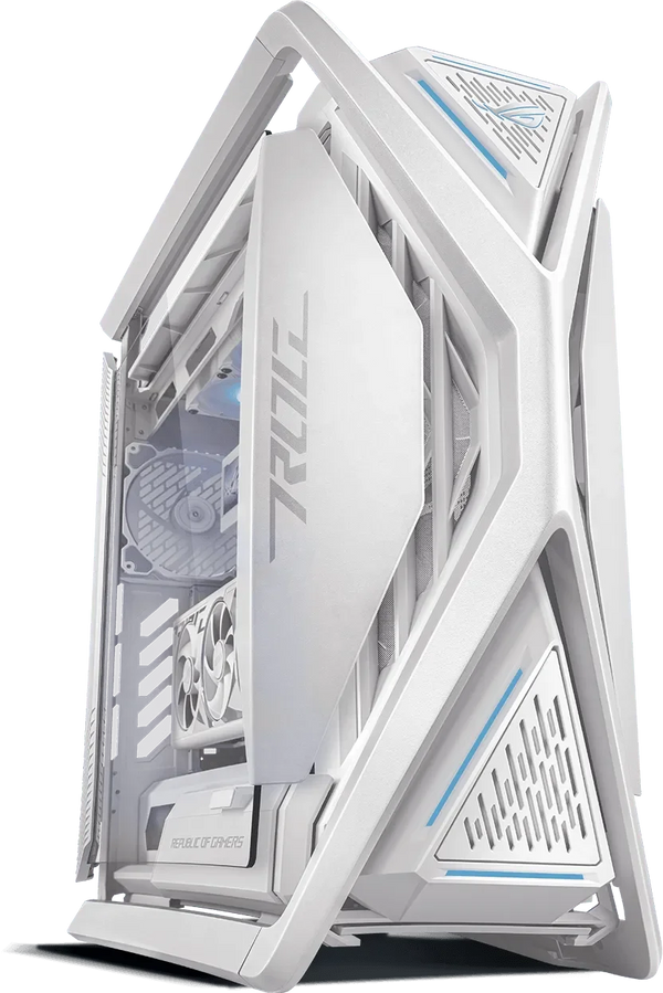 ASUS ROG Hyperion GR701 EATX Full-Tower Computer case White (4x 140mm Non RGB Fans Included) - Anigma