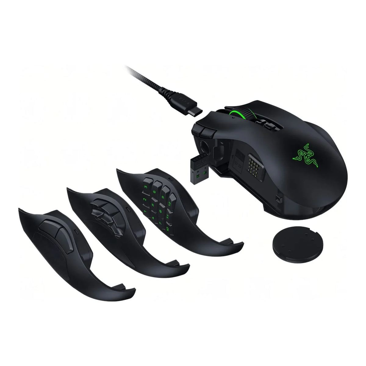 Razer Naga V3 Pro HyperSpeed Wireless 117g Focus Pro 50K 1000Hz Gaming Mouse - Black
