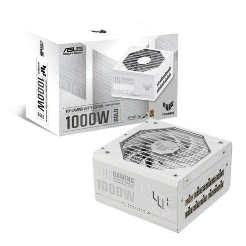 ASUS TUF Gaming 1000W 80 Plus Gold PCIE 5.0 Full Modular ATX Power Supply White Edition - Anigma