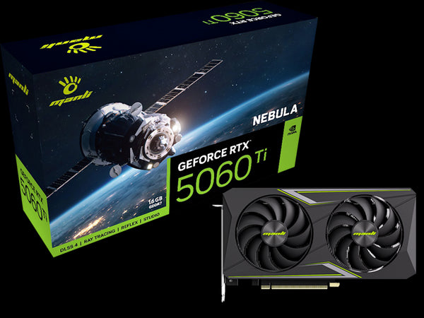 Manli Nebula GeForce RTX 5060 Ti 16GB GDDR7 Graphics Card - Anigma