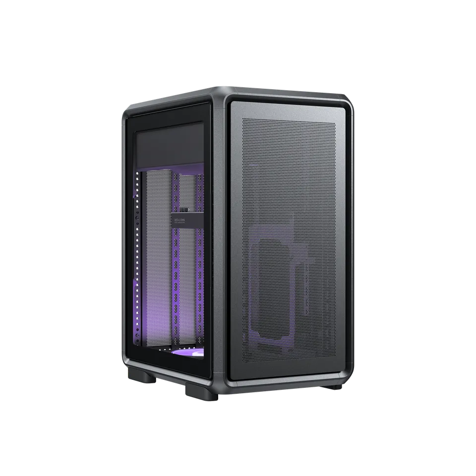 Cooler Master MasterFrame 400 Mesh Micro-ATX Open-Frame Case - Black