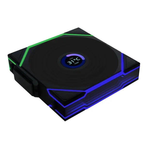 LIAN LI TL120 LCD Wireless Reverse 120mm ARGB With Controller Black (1 Fan)