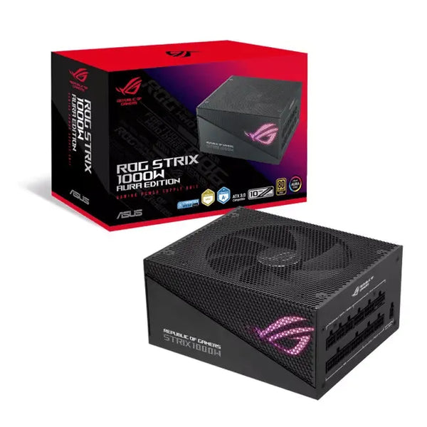 Asus ROG Strix 1000W 80 Plus Gold Aura Edition PCIE 5.0 Full Modular ATX Power Supply - Anigma