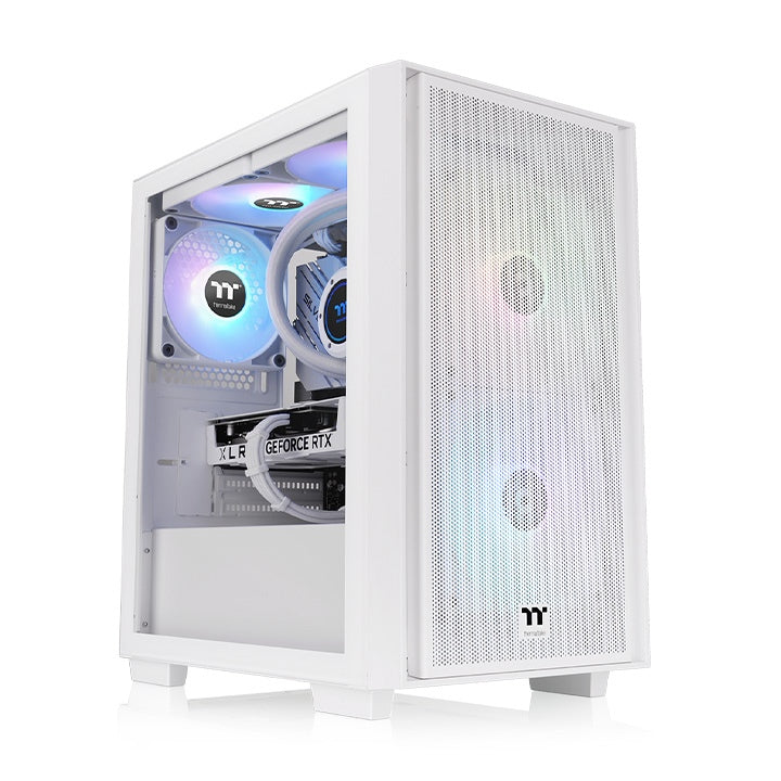 Thermaltake Versa H16 TG ARGB Snow Micro Tower Case | 3× ARGB Fans | 330mm GPU | 280mm Rad | mATX | White