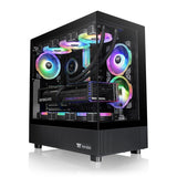 Thermaltake View 270 TG ARGB Mid Tower Case | Dual TG | E-ATX | 420mm GPU | 360mm Rad | USB-C | Black