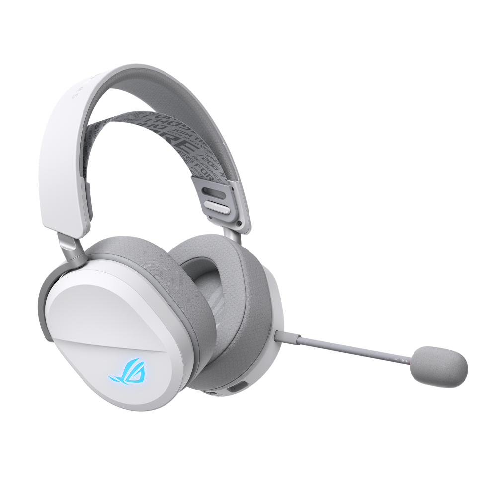 ASUS ROG Pelta Tri-Mode Wireless 309g 50mm Titanium Gaming Headset - White