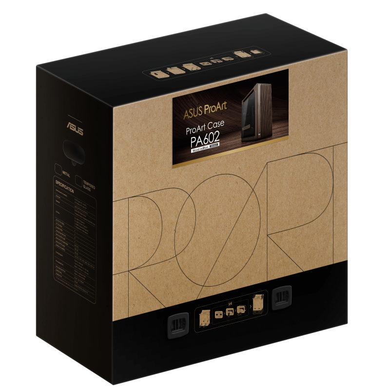 ASUS ProArt PA602 Modern Black - Front I/O
