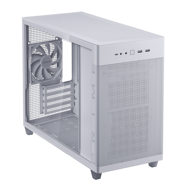 ASUS Prime AP201 TG White - Color Matched Cables