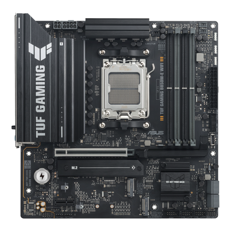 ASUS TUF GAMING B850M-E WIFI - Top View