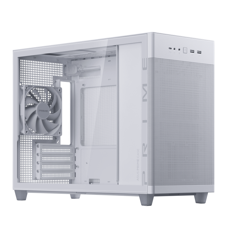 ASUS Prime AP201 TG White - Front I/O