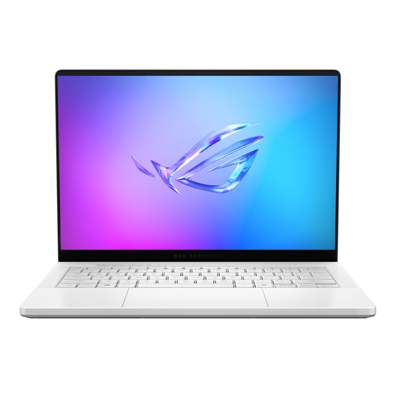 ASUS ROG Zephyrus G14 2025 Platinum White - Side View