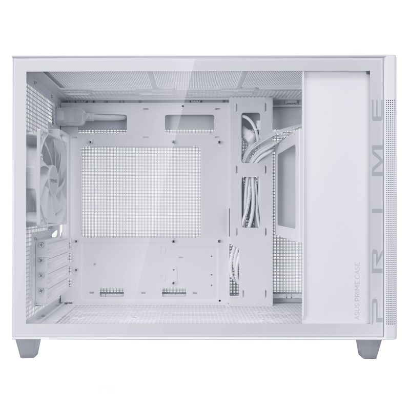ASUS Prime AP201 TG White - Rear View