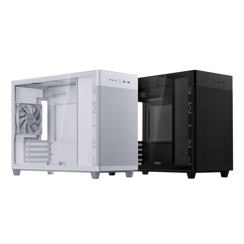 ASUS Prime AP201 TG Black - Front View