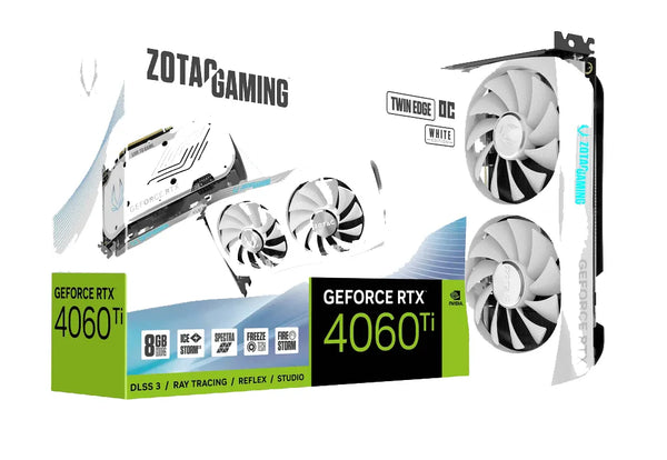 ZOTAC GAMING GeForce RTX 4060 Ti Twin Edge OC 8GB GDDR6 White - Anigma