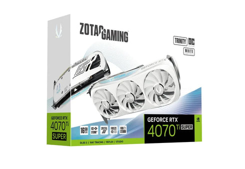 ZOTAC GAMING GeForce RTX 4070 Ti SUPER Trinity OC White Edition 16GB GDDR6X - Anigma
