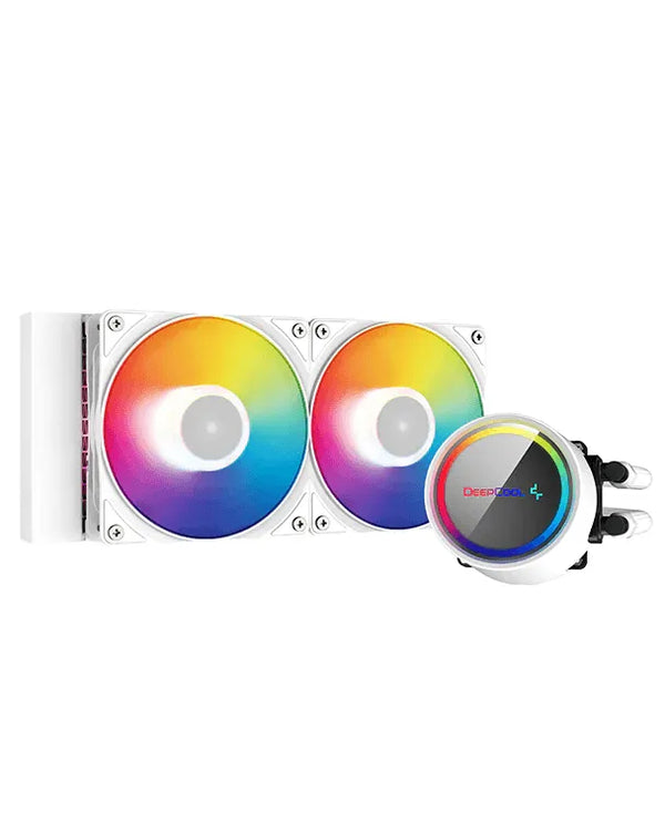 DeepCool GAMMAXX L240 A-RGB AIO Liquid Cooler White - Anigma