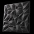 Anigma 3D PVC Wall Panels, Low Poly Shape, Black/White, Easy Installation, 12 pieces - Anigma