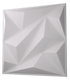Anigma 3D PVC Wall Panels, Polygons Shape, Black/White, Easy Installation, 12 pieces - Anigma
