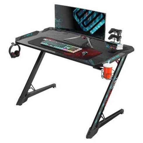Eureka Ergonomic Z1-S PRO Gaming Desk With RGB Lights - Black - Anigma