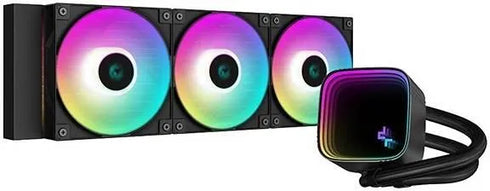 DEEPCOOL LS720 SE 360MM ARGB AIO CPU Liquid Cooler Black - Anigma