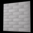 Anigma 3D PVC Wall Panels, Bricks Shape, Black/White, Easy Installation, 12 pieces - Anigma