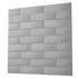 Anigma 3D PVC Wall Panels, Bricks Shape, Black/White, Easy Installation, 12 pieces - Anigma