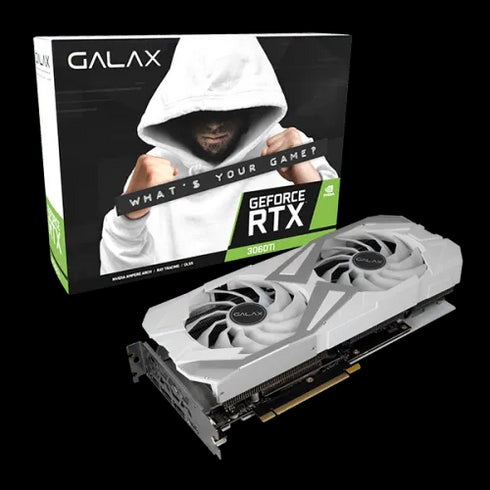 GALAX GeForce RTX 3060 Ti EX White (1-Click OC Feature) 8GB GDDR6 - Anigma