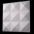 Anigma 3D PVC Wall Panels, Pyramids Shape, Black/White, Easy Installation, 12 pieces - Anigma