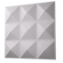 Anigma 3D PVC Wall Panels, Pyramids Shape, Black/White, Easy Installation, 12 pieces - Anigma