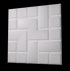Anigma 3D PVC Wall Panels, Tetris Shape, Black/White, Easy Installation - Anigma
