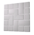 Anigma 3D PVC Wall Panels, Tetris Shape, Black/White, Easy Installation - Anigma