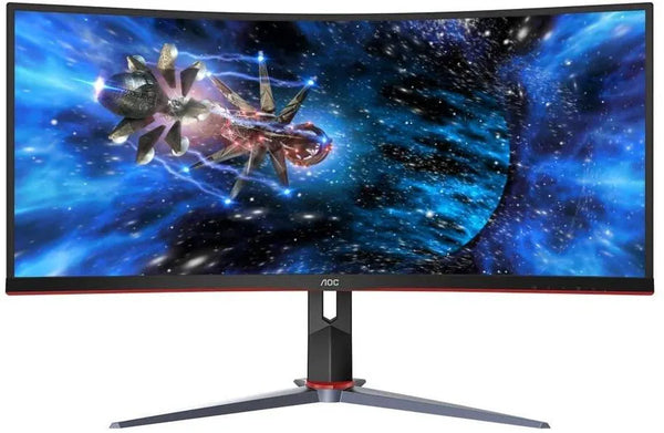 AOC 34 Inch CU34G2X (3440 x 1440) 144Hz Curved Frameless Gaming Monitor - Anigma