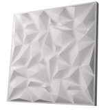 Anigma 3D PVC Wall Panels, Low Poly Shape, Black/White, Easy Installation, 12 pieces - Anigma