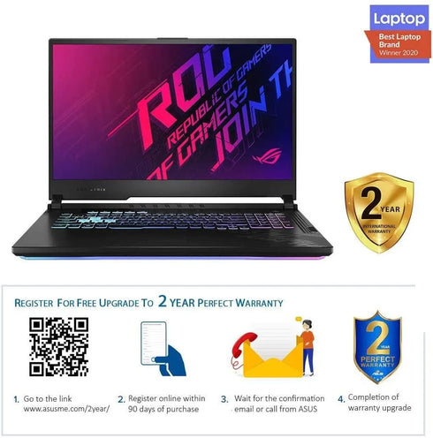 Asus ROG Strix G15 G512LU-HN161T Gaming Laptop - Intel i7-10750H, 16GB RAM, 1TB, GTX 1660Ti, 15.6 inches, Windows 10, Eng-Arb-KB - Anigma