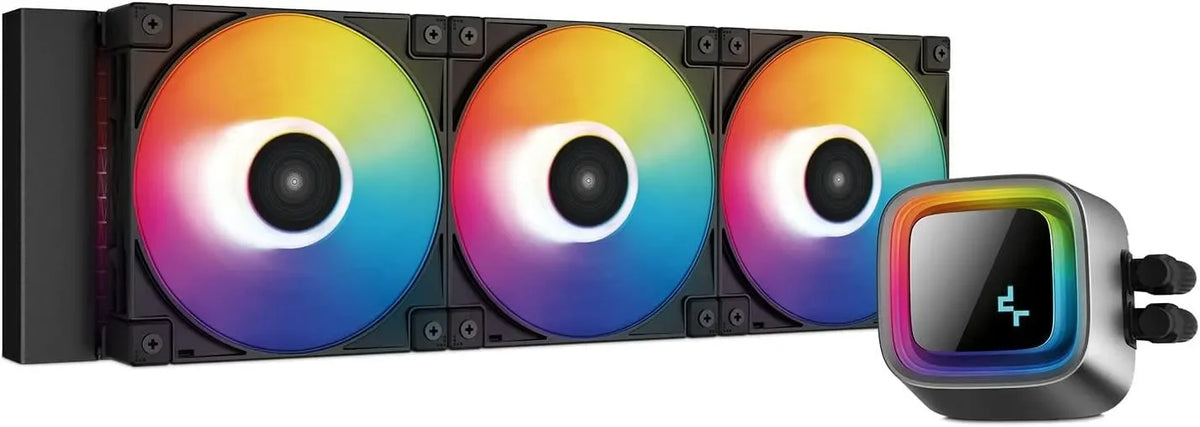 DEEPCOOL LS720 A-RGB Elite performance 360mm AIO Liquid Cooler (Black) - Anigma