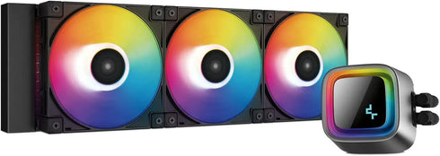 DEEPCOOL LS720 A-RGB Elite performance 360mm AIO Liquid Cooler (Black) - Anigma