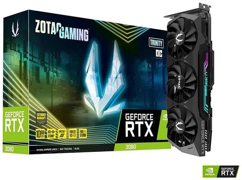 ZOTAC Gaming GeForce RTX 3080 Trinity OC LHR 10GB GDDR6X LHR - Anigma