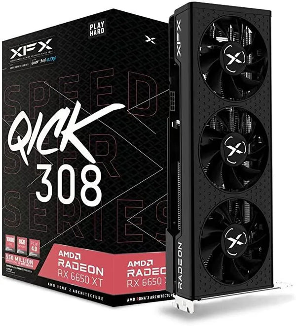 XFX Speedster QICK308 Radeon RX 6650XT Ultra Gaming Graphics Card with 8GB GDDR6 - Anigma