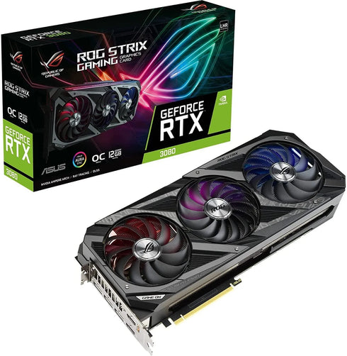 ASUS ROG Strix RTX 3080 OC Edition Gaming Graphics Card 12GB GDDR6X - Anigma