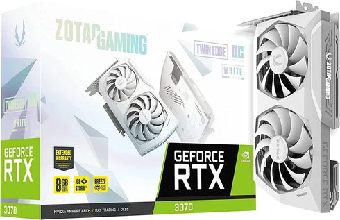 ZOTAC GAMING GeForce RTX 3070 Twin Edge OC White Edition LHR 8GB GDDR6 - Anigma
