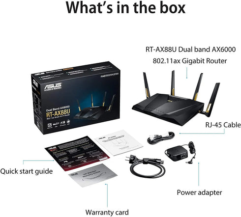 Asus RT-AX88U Quad-Core Gaming Router WIFI 6 - Anigma