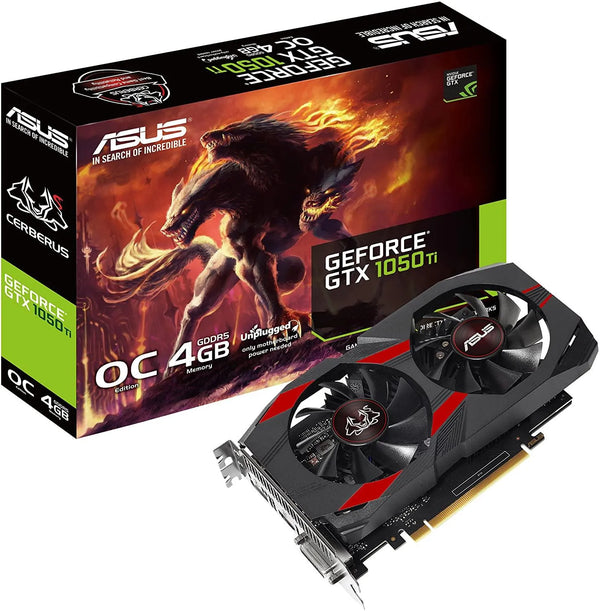 ASUS Cerberus GeForce GTX 1050 Ti 4GB OC Edition GDDR5 - Anigma