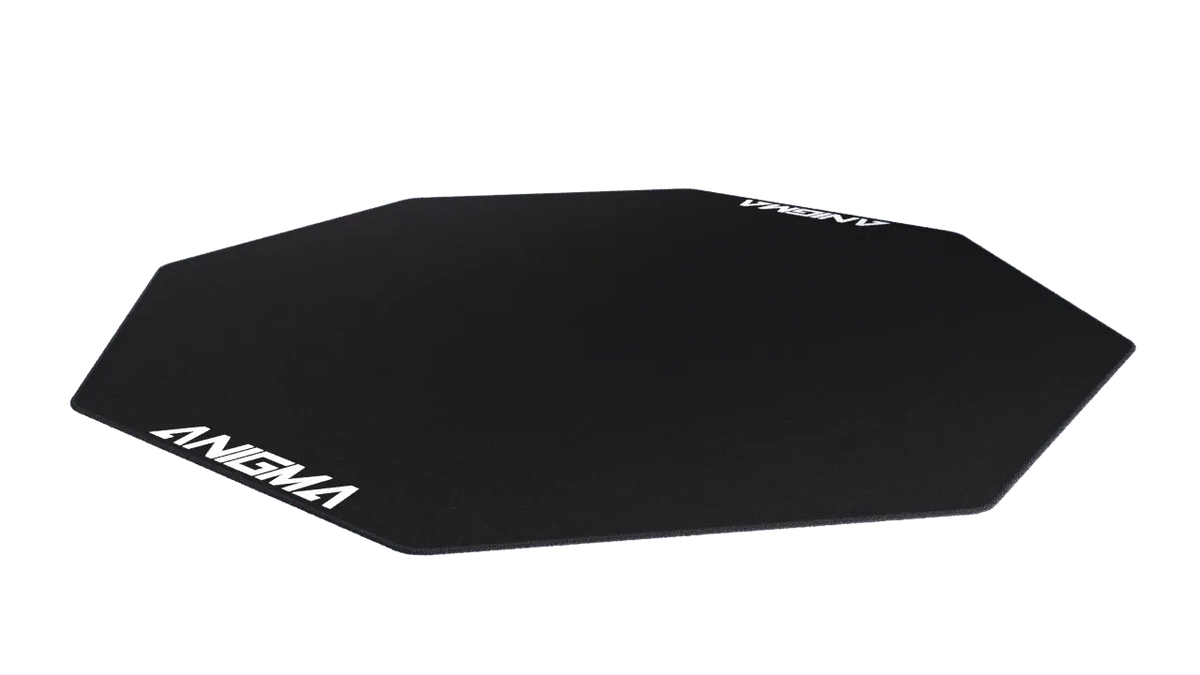 Anigma Floor Pad, Gaming Chair Pad, AntiSlip, Black, 120cm in diameter