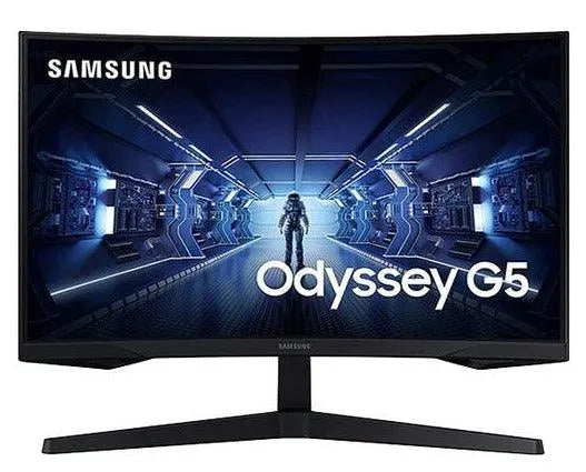 Samsung Odyssey G5 27 Inch (2560 x 1440) QLED Curved 144Hz 1MS Gaming Monitor - Anigma