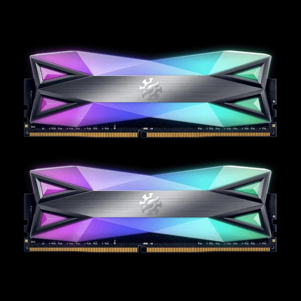 XPG Spectrix D60G RGB 3600MHz 16GB (8GBX2) Grey (DDR4) - Anigma