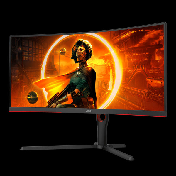 AOC 34 Inch CU34G3S (3440 x 1440) VA Curved 165Hz 1MS Gaming Monitor - Anigma