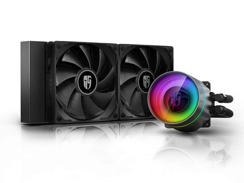 DeepCool Castle 240EX A-RGB AIO CPU Liquid Cooler Black - Anigma