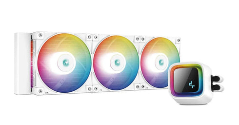 DEEPCOOL LS720 A-RGB Elite performance 360mm AIO Liquid Cooler (White) - Anigma