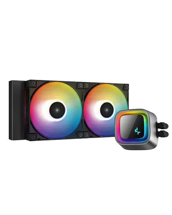DEEPCOOL LS520 A-RGB Elite performance 240mm AIO Liquid Cooler (Black) - Anigma