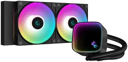 DEEPCOOL LS520 SE 240MM ARGB AIO CPU Liquid Cooler Black - Anigma